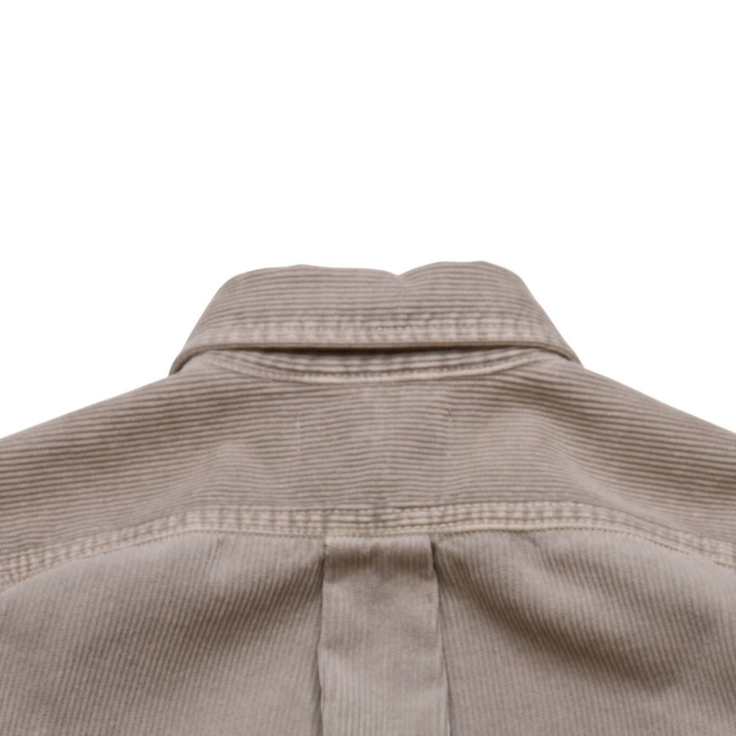 Miu Miu Garment Dye Corduroy Shirt Short Length Cropped Washed Fabric Gray — view 8