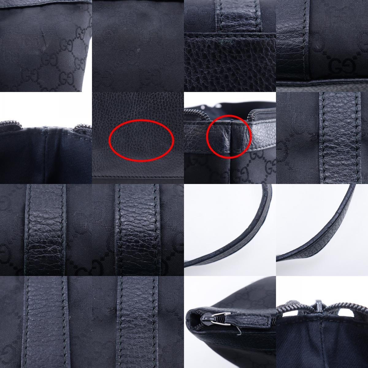 Gucci GG Nylon Canvas Black Tote — view 9