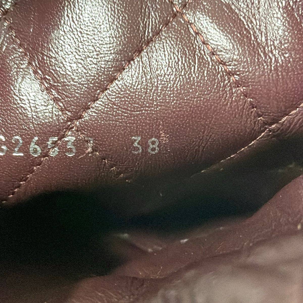 Chanel Short Boots 38 Black Bordeaux Embossed CC Logo Coco Leather — view 6