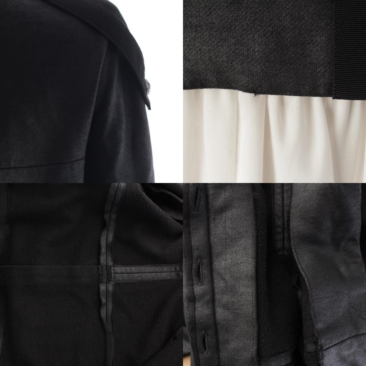 Chanel Coco Line Cotton Cashmere Cropped Tailored Jacket Top Black 38 — view 9