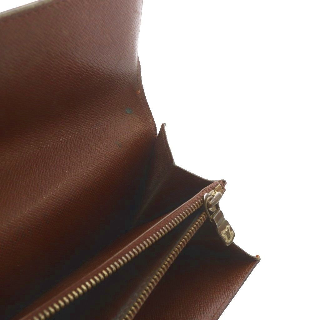 Louis Vuitton Monogram Pochette Porte Monet Cles Wallet Brown — view 9