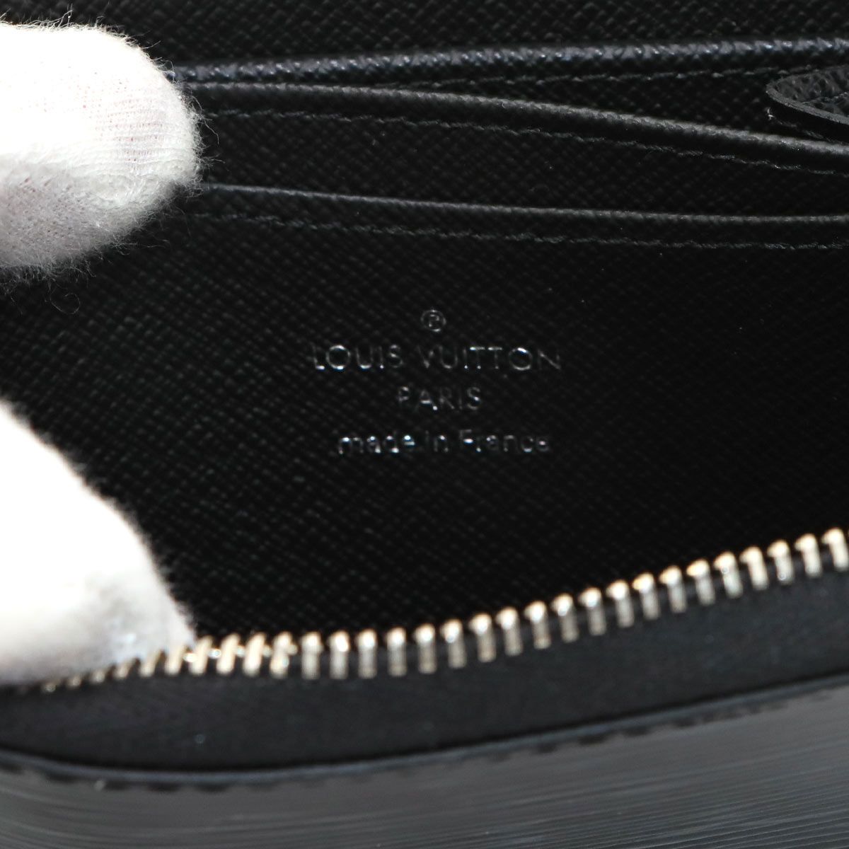 Louis Vuitton Epi Zippy Coin Purse Leather Noir — view 6