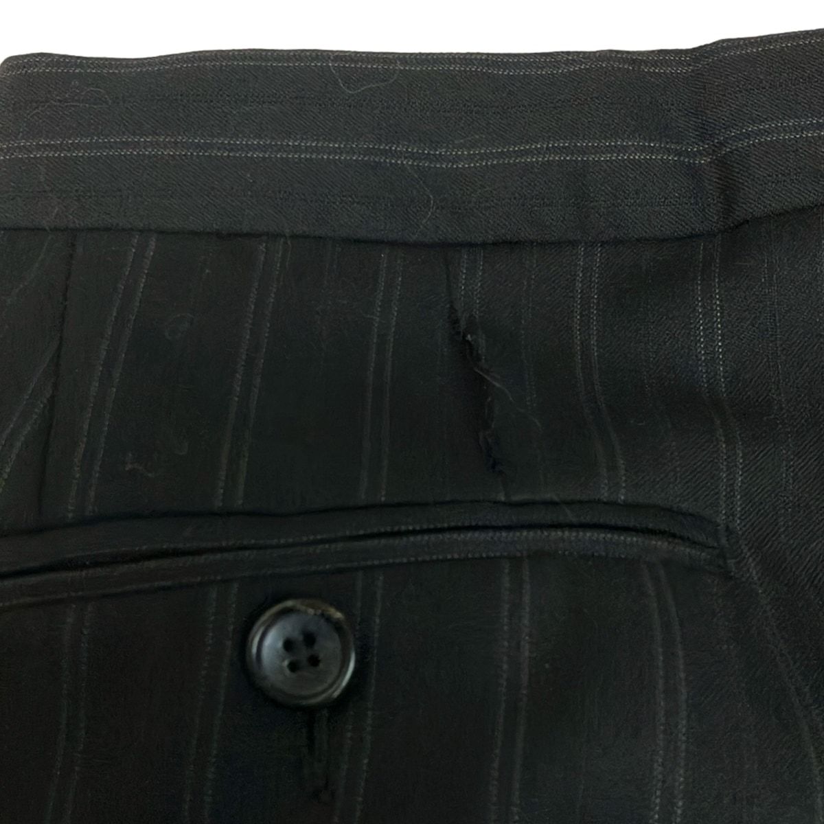 Gucci Singles Dark Gray Light Striped Shoulder Pad Jacket — view 9