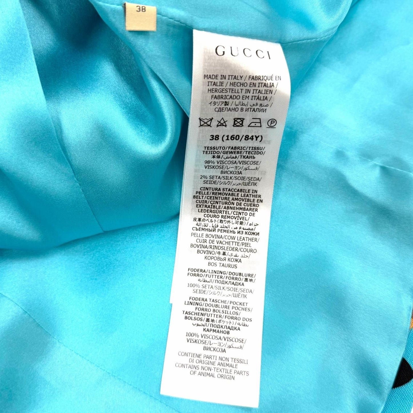 Gucci Silk with Belt Lip logo Jacket — view 9