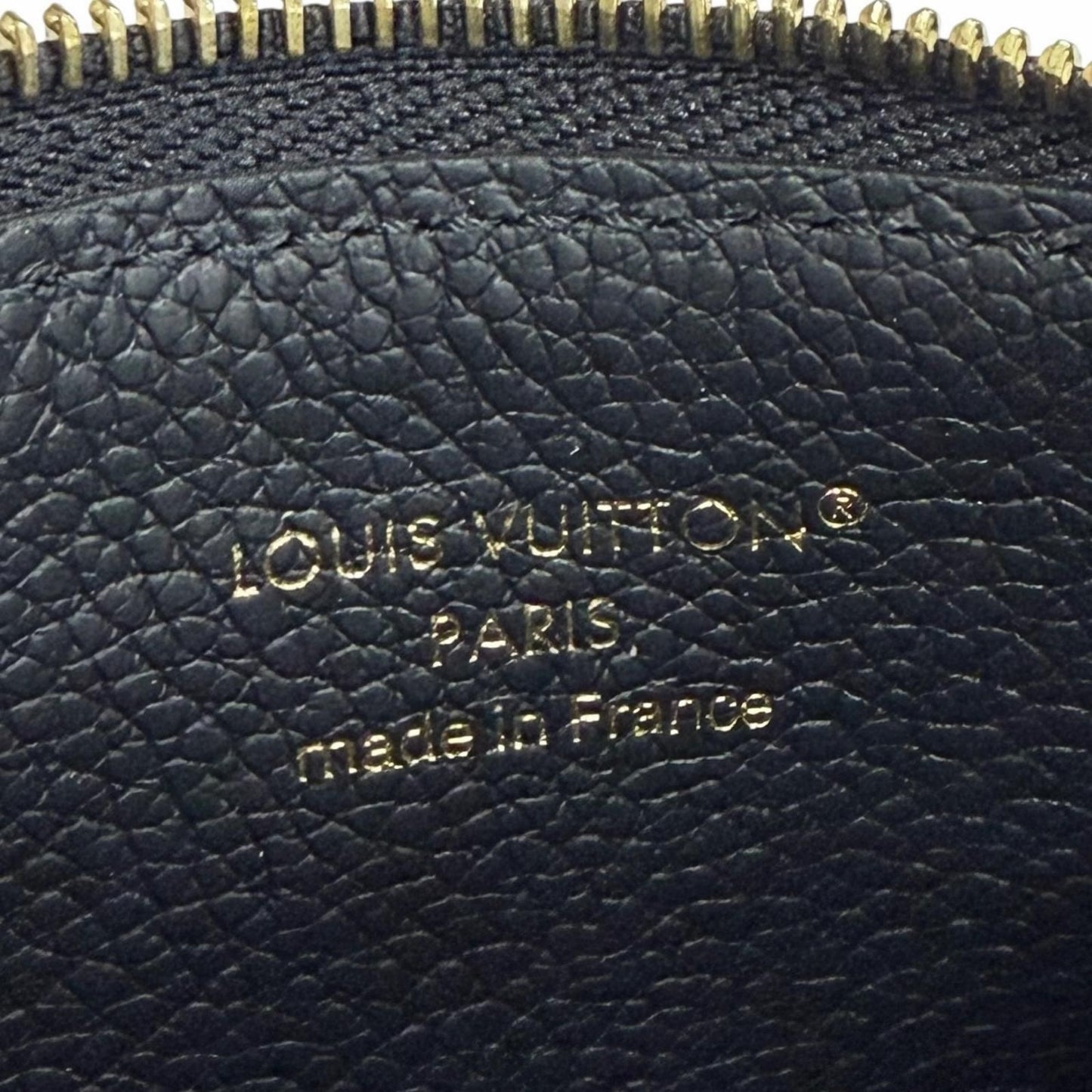 Louis Vuitton Card Case Holder Romy Monogram Empreinte Coin Purse Noir Black — view 8