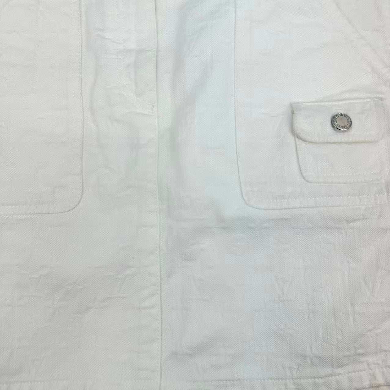 Louis Vuitton Skirt Mini Denim Monogram White 38 — view 9