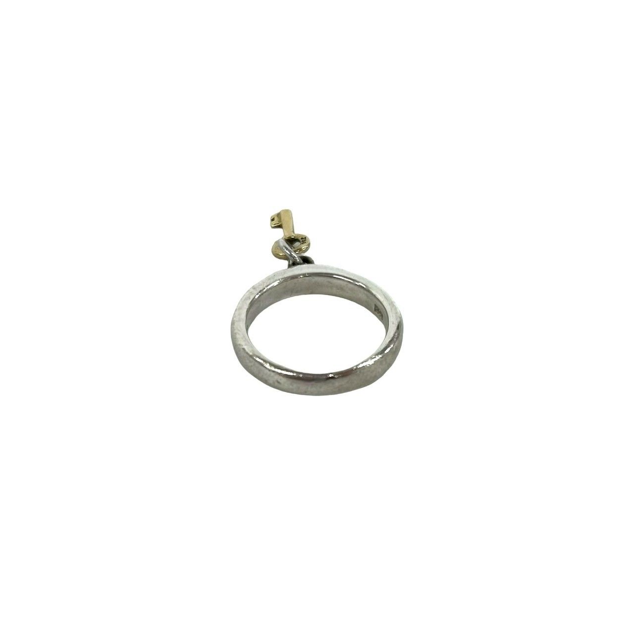 Tiffany & Co Key Charm Ring 925 Sterling Silver Gold — view 7