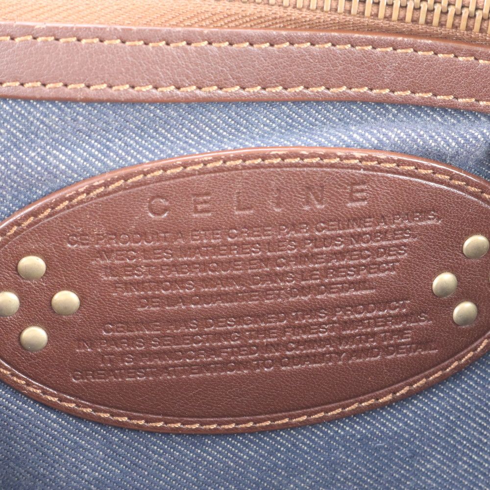 Celine Paris Macadam Boogie with Leather Handbag Tote — view 9