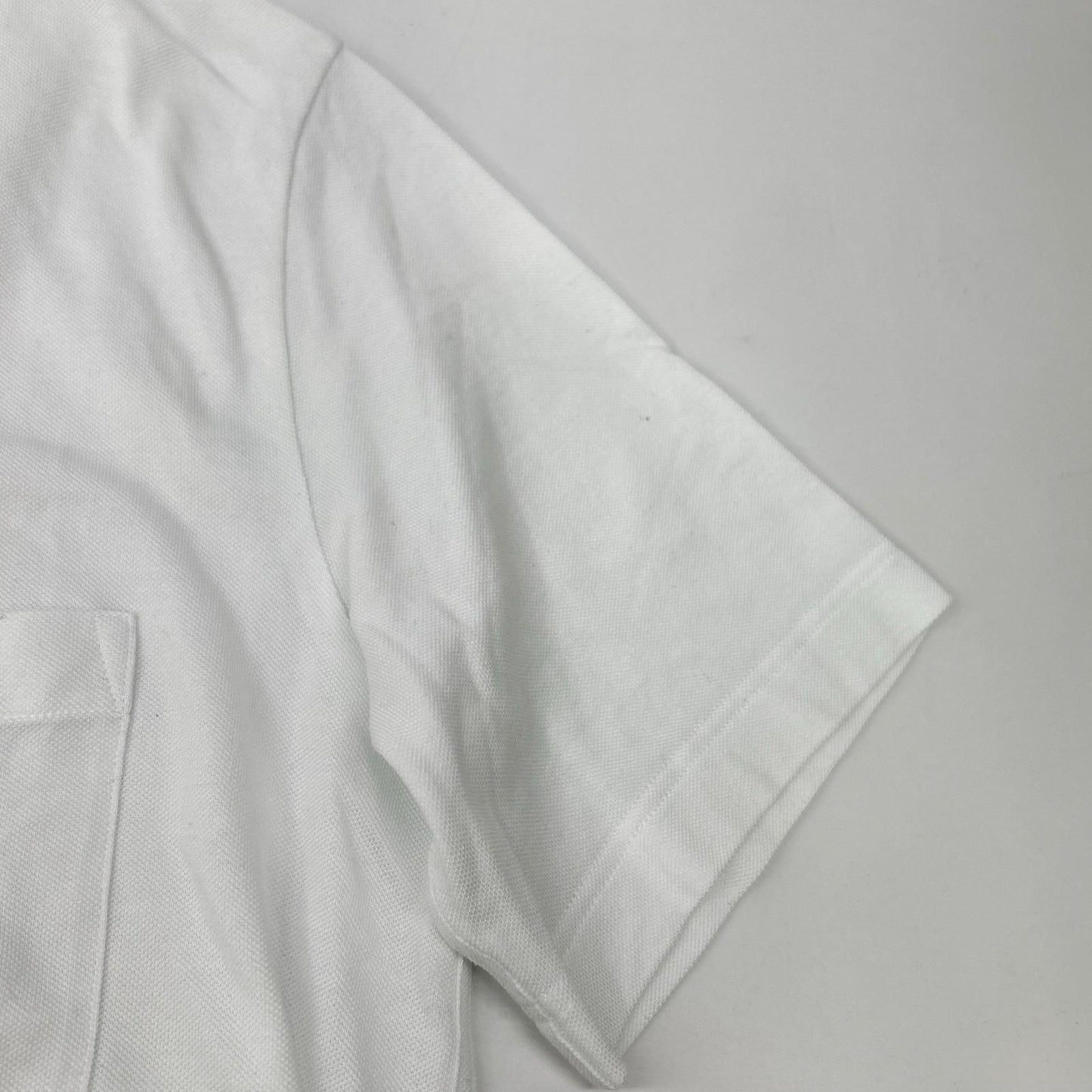 Hermes White Chest Pocket Embroidery Pique T-Shirt — view 8