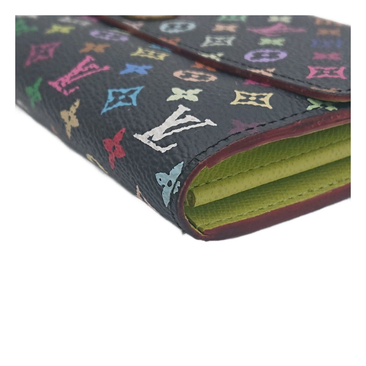 Louis Vuitton Multi Color Sarah Wallet Monogram Black — view 9