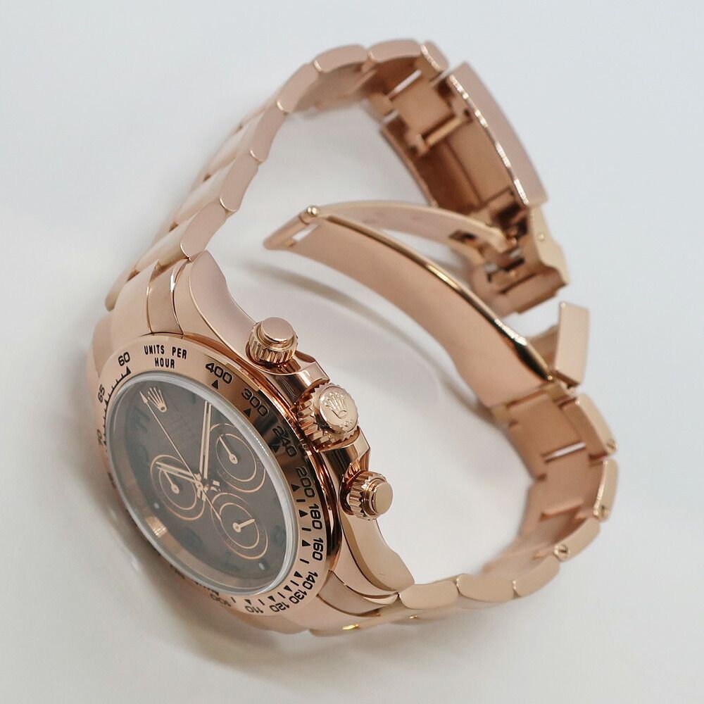 Rolex Ten Polished Cosmograph Daytona Random Chocolate Arabia RG Automatic — view 9