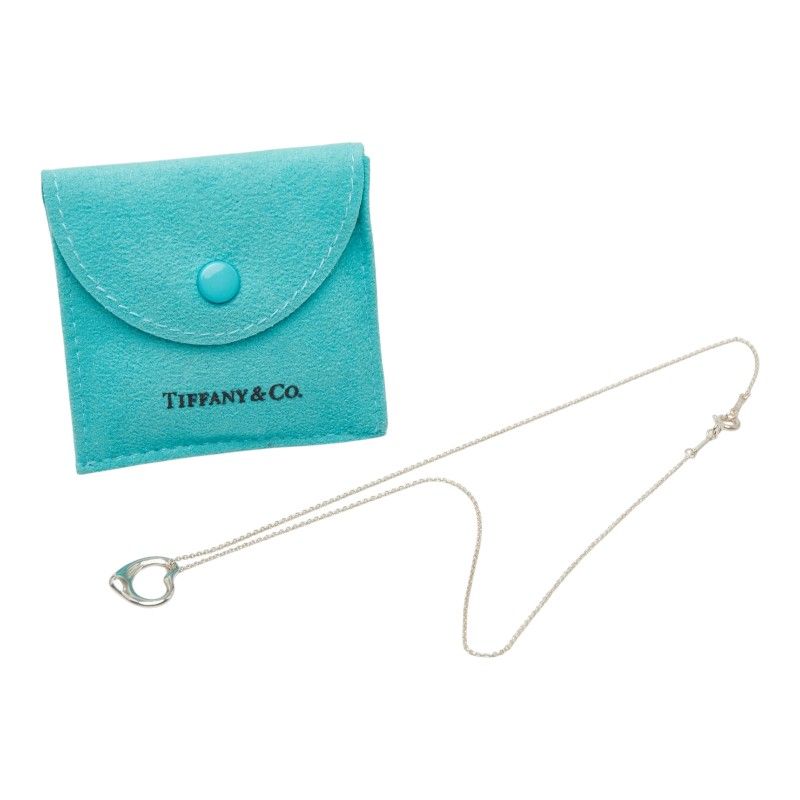 Tiffany & Co Open Heart Pendant Silver — view 9