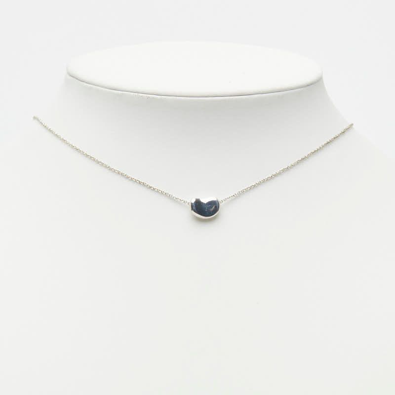 Tiffany & Co Elsa Peretti Bean Necklace Silver — view 7