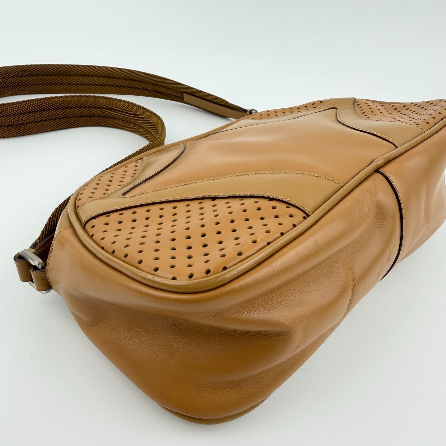 Prada Shoulder Bag Beige Leather Vintage — view 9