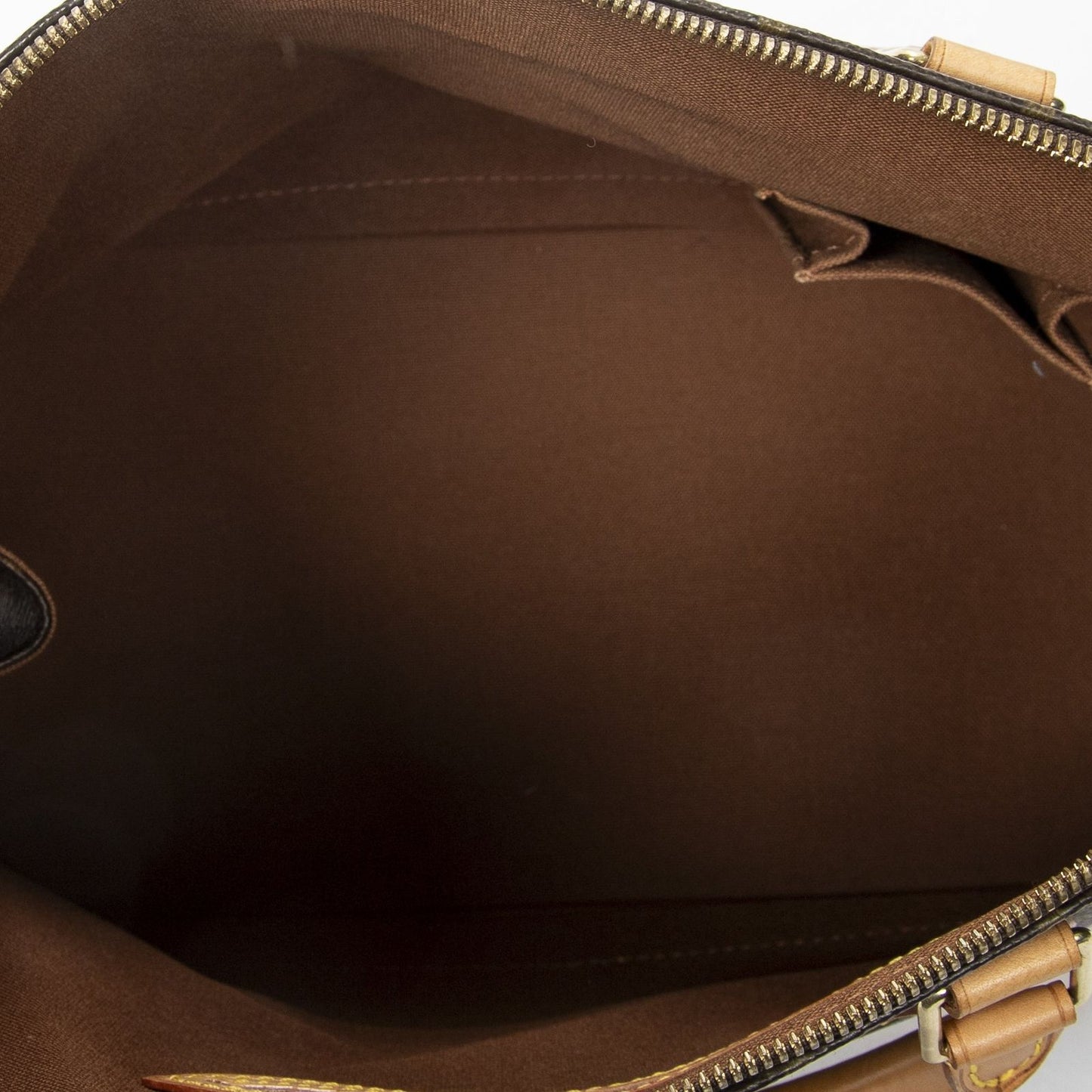 Louis Vuitton Alma Brown Monogram Canvas Handbag — view 9