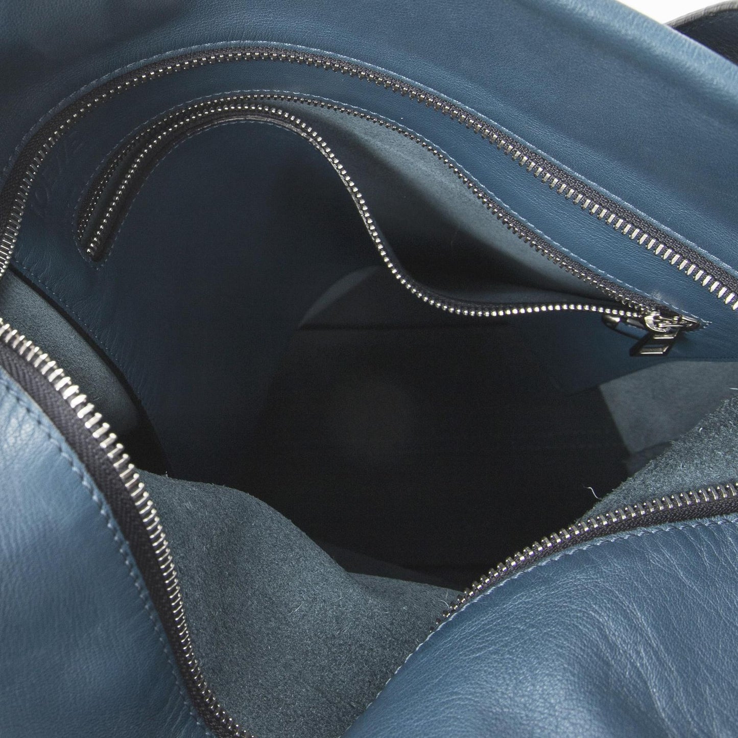 Loewe Anagram Tote Teal Blue Calfskin Leather — view 9