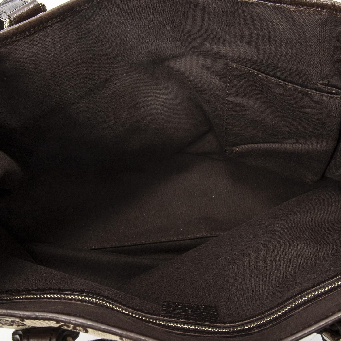 Gucci Small Web Jolique Tote Dark Brown Beige GG Canvas — view 9