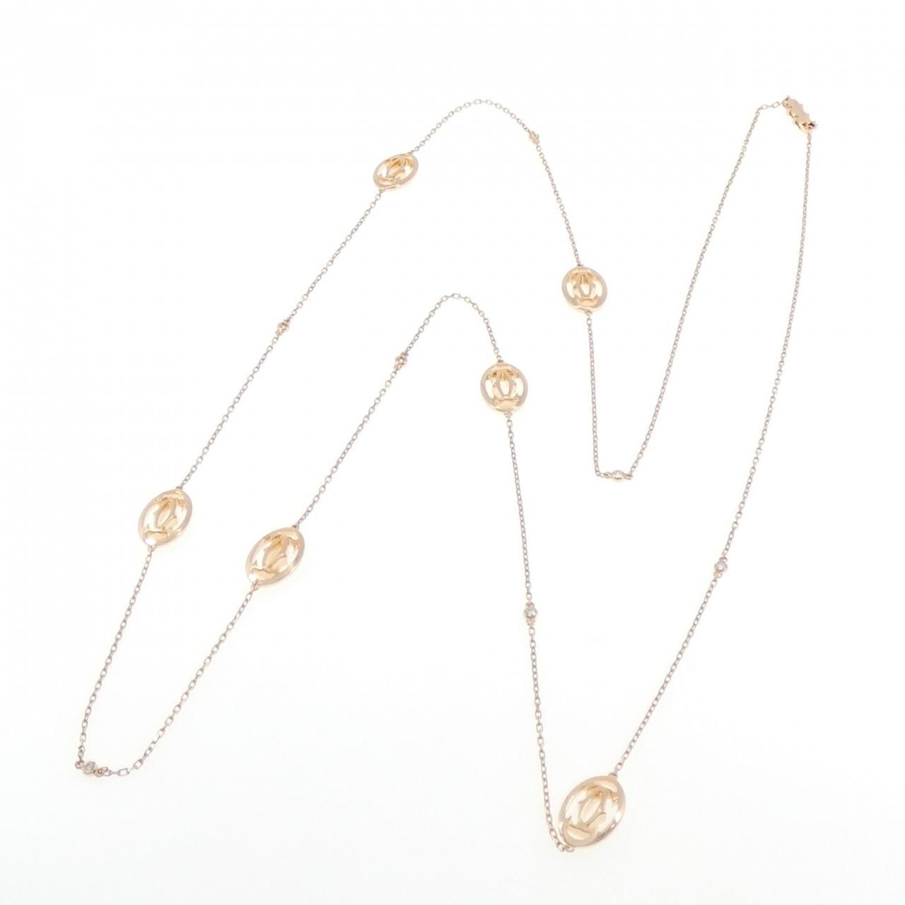 Cartier Logo Necklace Gold — view 7