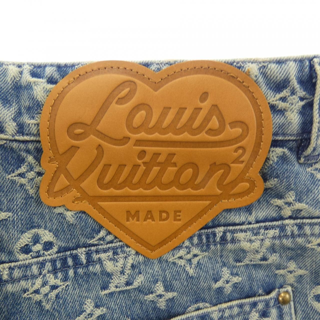 Louis Vuitton Monogram Patchwork Denim Pants Jeans — view 6