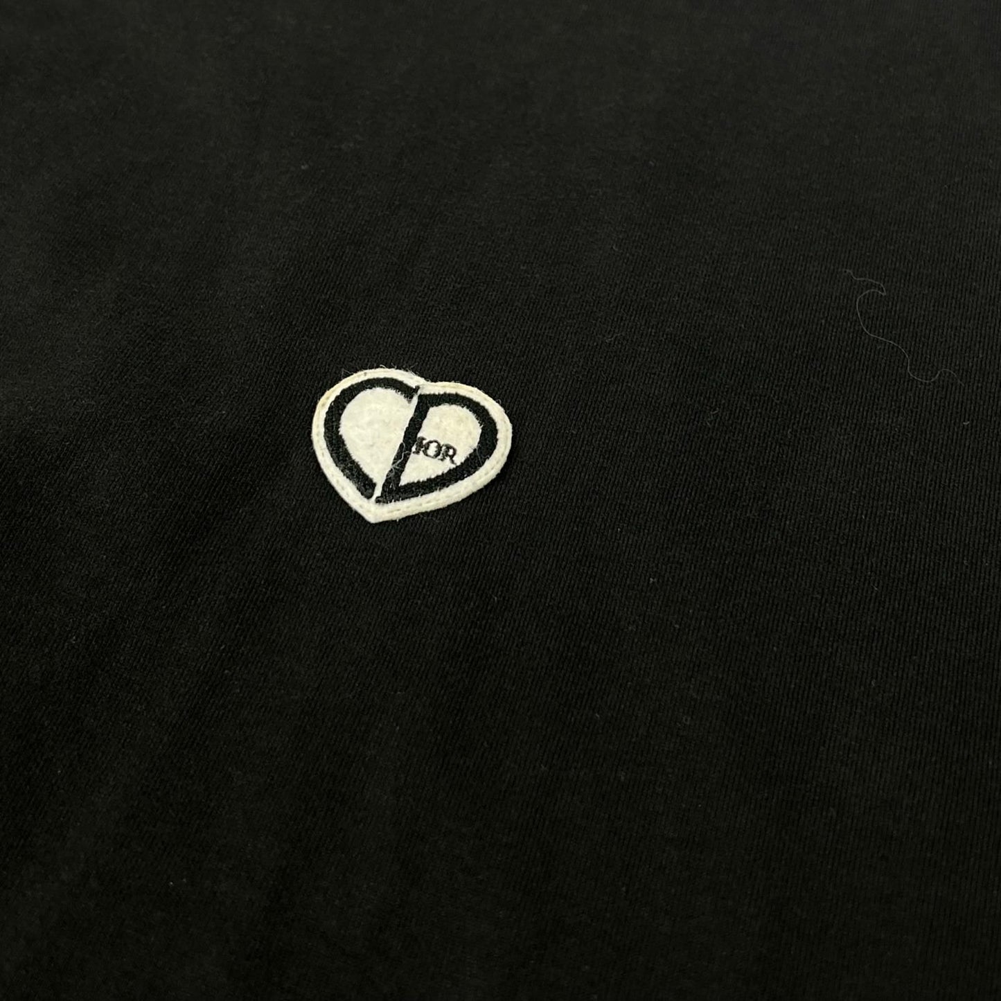 Dior Black Ccd Heart Patch T-Shirt — view 8