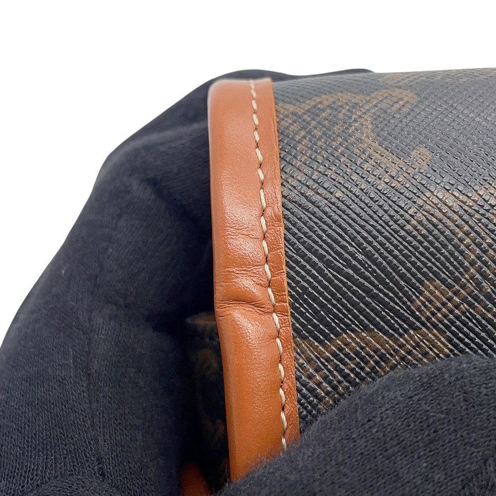 Celine Shoulder Bag Folco Triomphe Calf Leather Brown — view 9