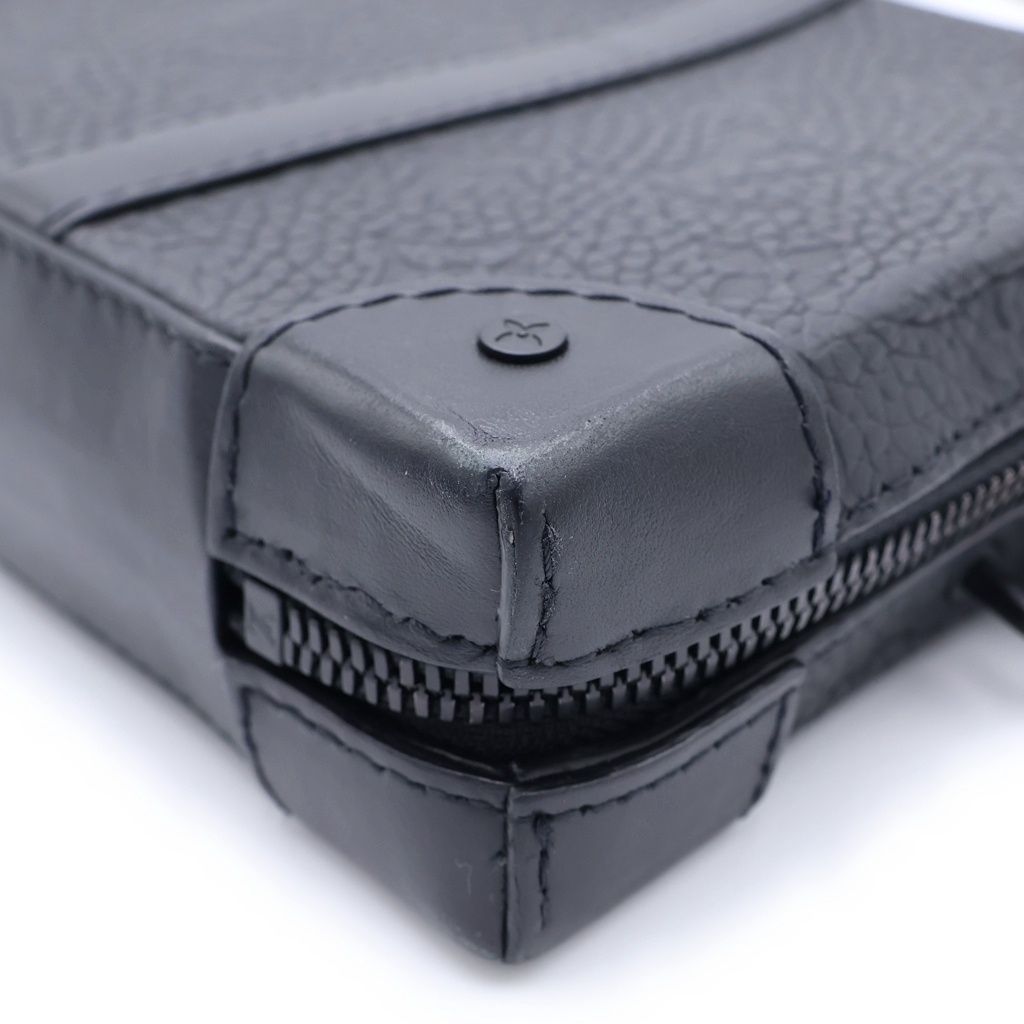 Louis Vuitton Monogram Empreinte Soft Trunk Wallet Mini Shoulder Bag Black — view 6