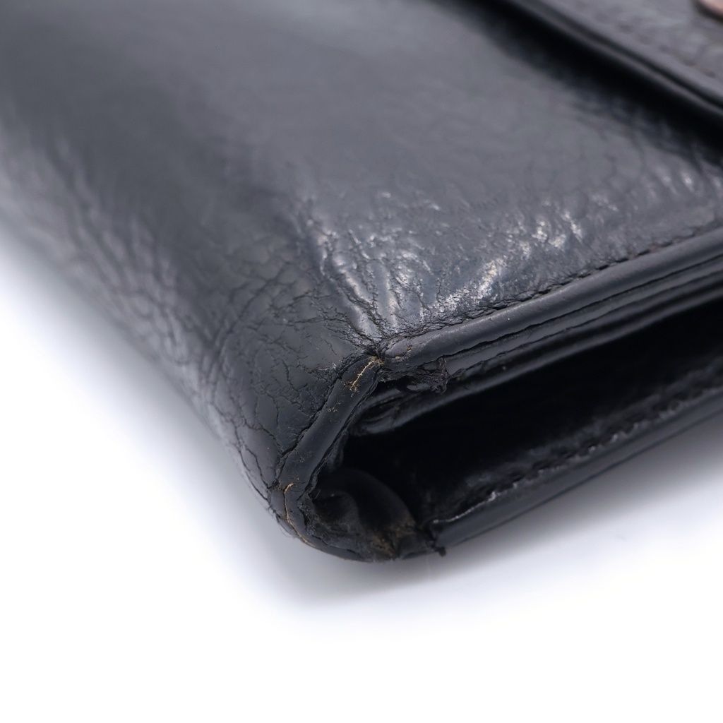Chrome Hearts Wave Leather Wallet Black — view 6