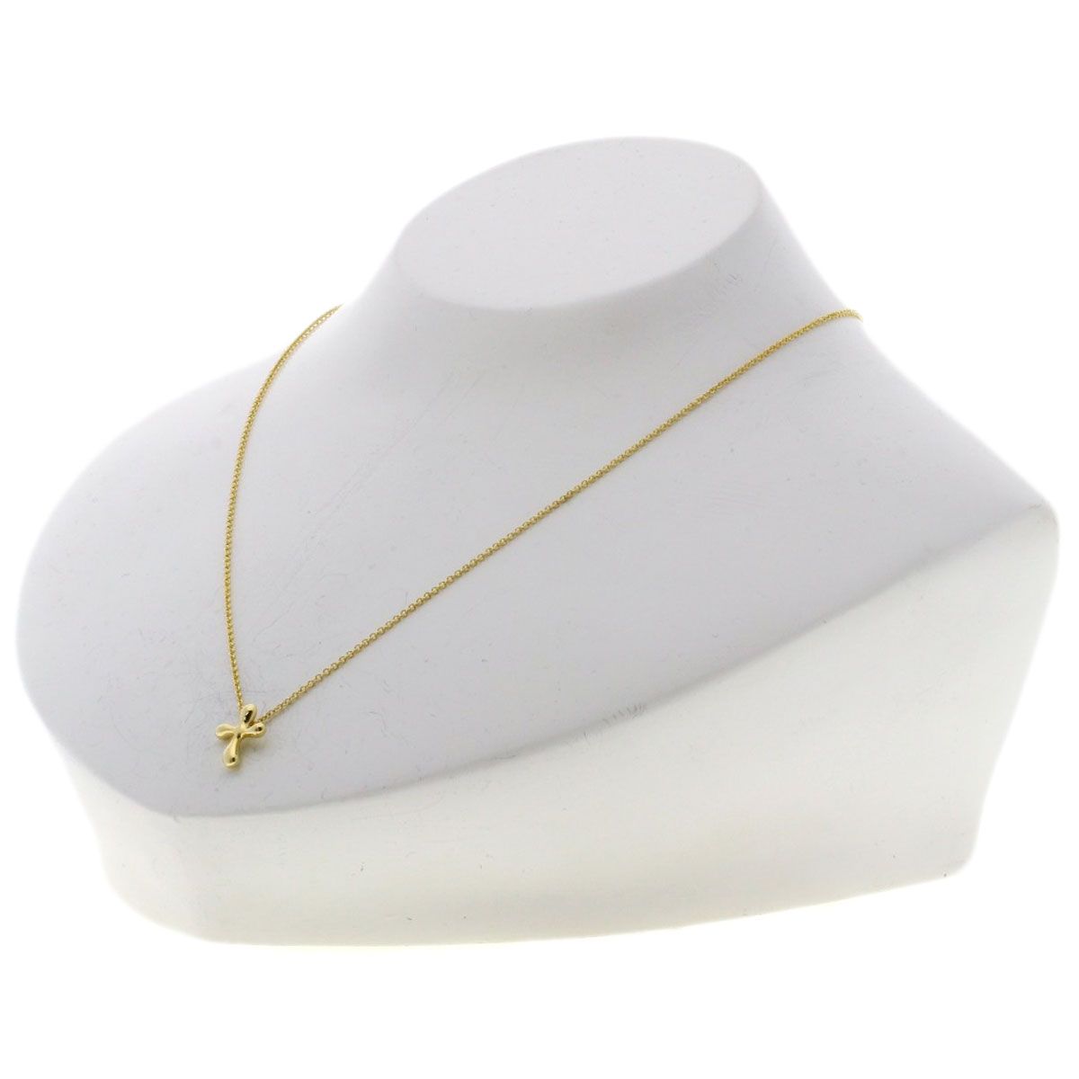 Tiffany & Co Small Cross Necklace 18k Yellow Gold — view 5