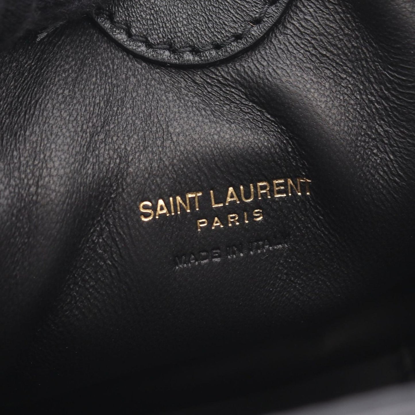 Saint Laurent Paris Shoulder Bag Jamie Mini Pouch Black Leather — view 4