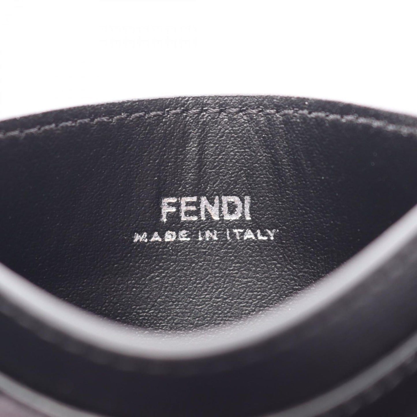 Fendi Card Case FF Squared Black Leather — view 4