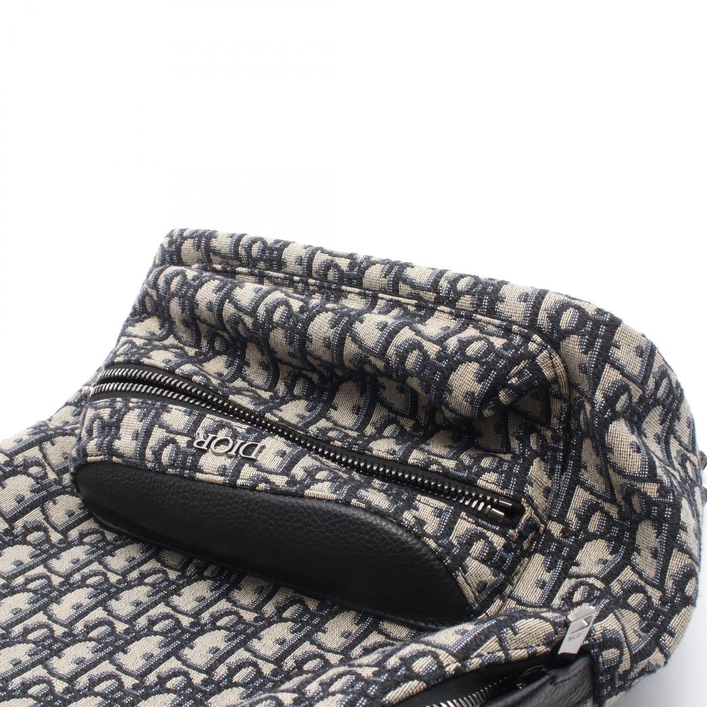 Dior Backpack Rider Auction Kids Navy Canvas Leather Small — view 6