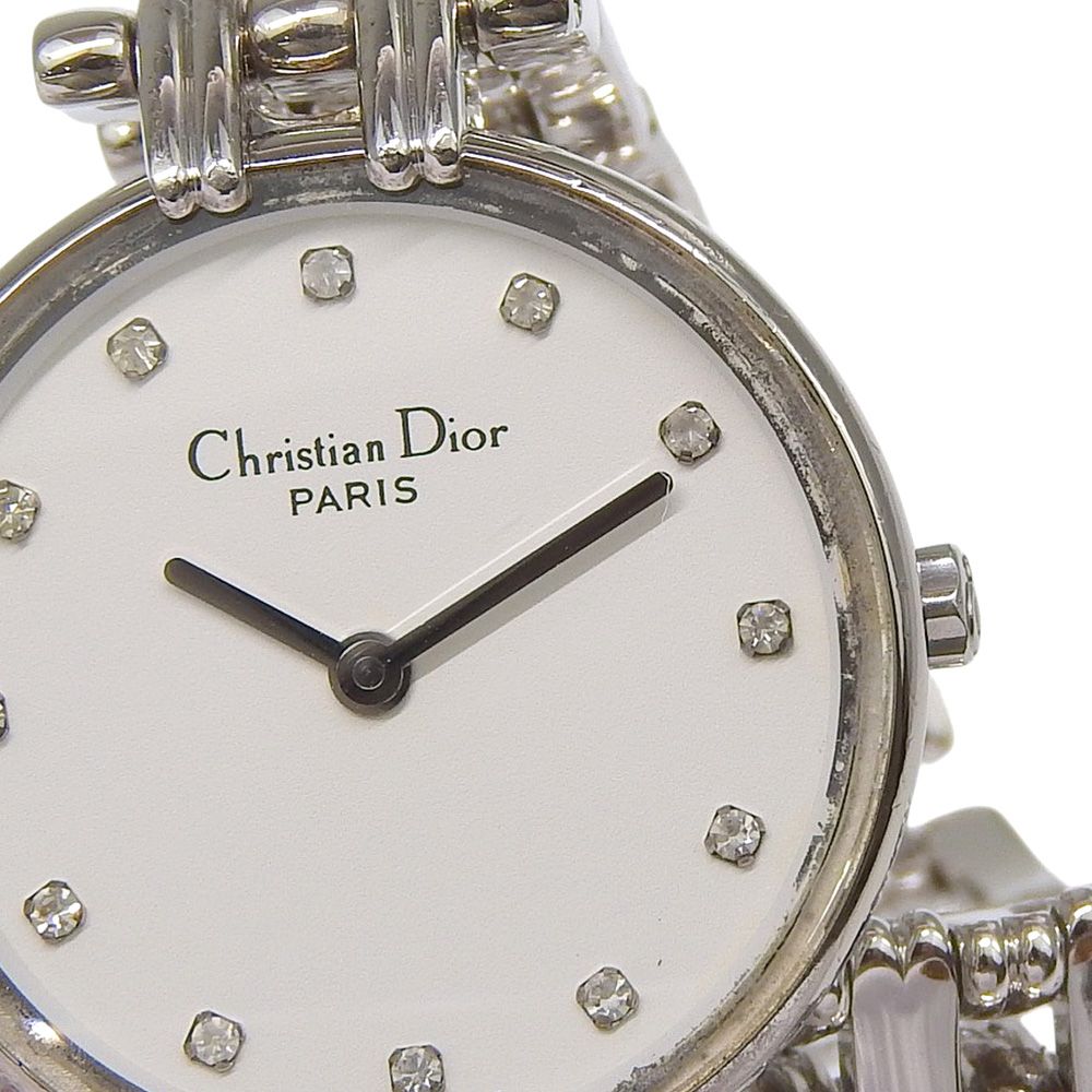 Dior Dio Bakira Stainless Steel Kuo Analog Display White Dial Watch — view 8