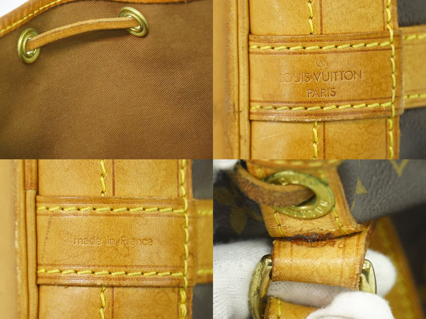 Louis Vuitton LV Noe Monogram Shoulder Bag Brown — view 9