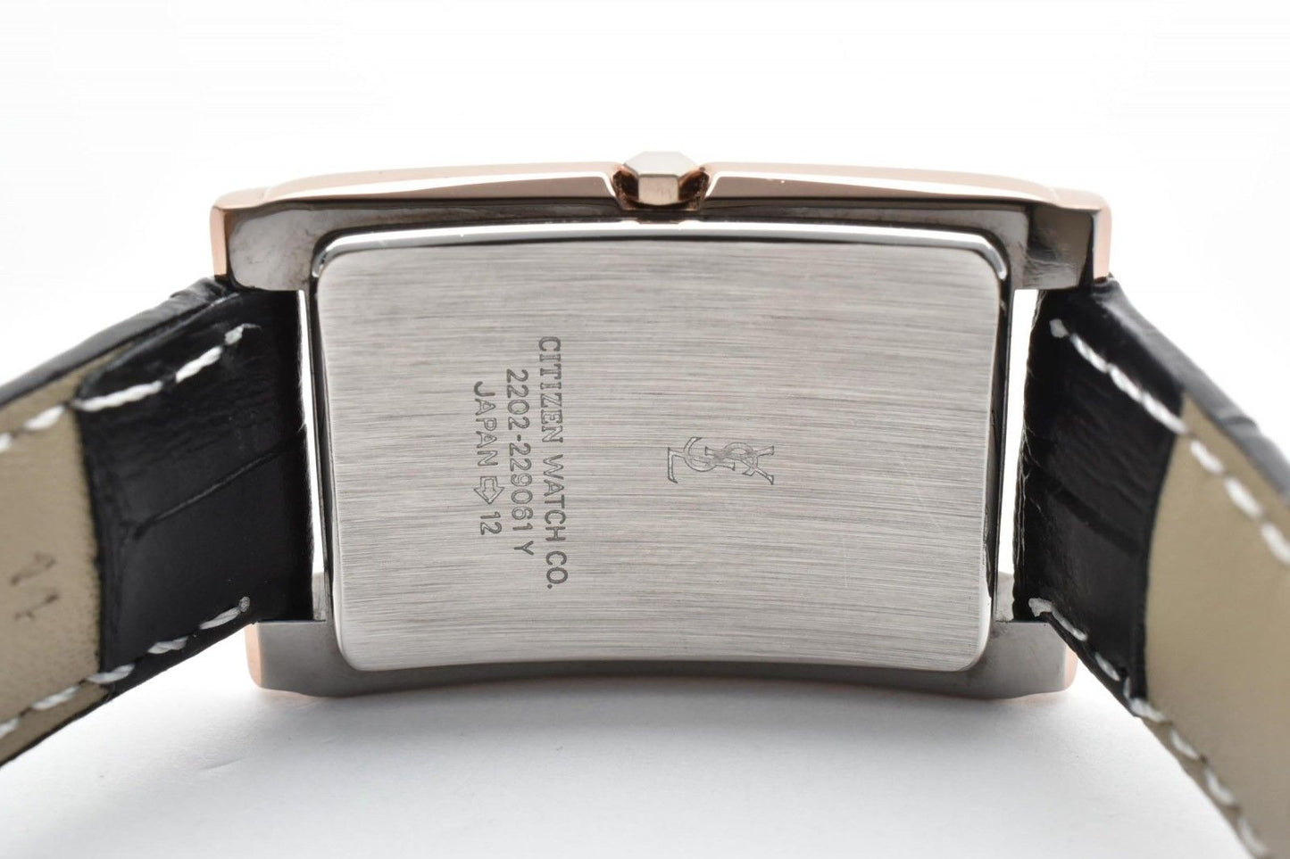 Saint Laurent Watch White Dial Rectangular Leather — view 9