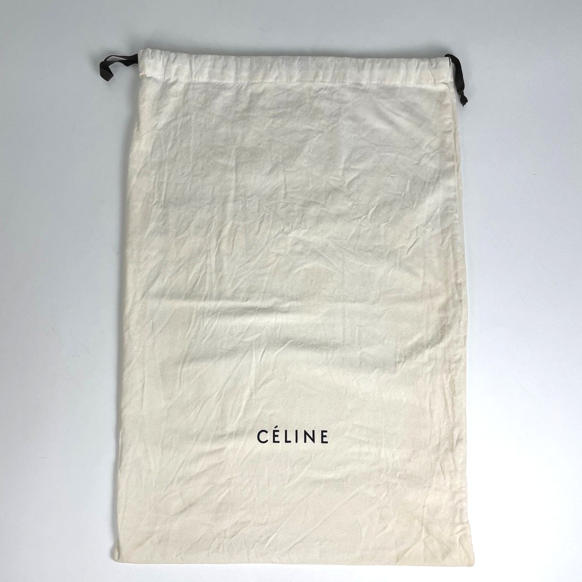 Celine Cabas Phantom Tote Logo Shoulder Bag Leather Yellow — view 9