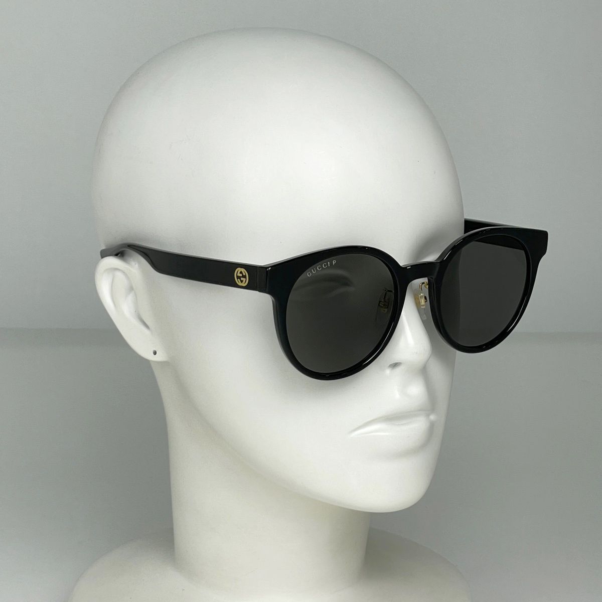 Gucci Interlocking Sunglasses Eyewear Acetate Black — view 5