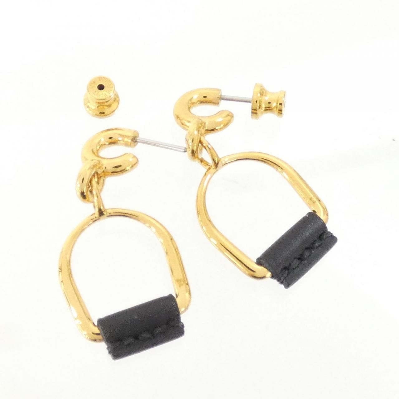 Hermes Elitage Equestre Etrier PM Earrings — view 3