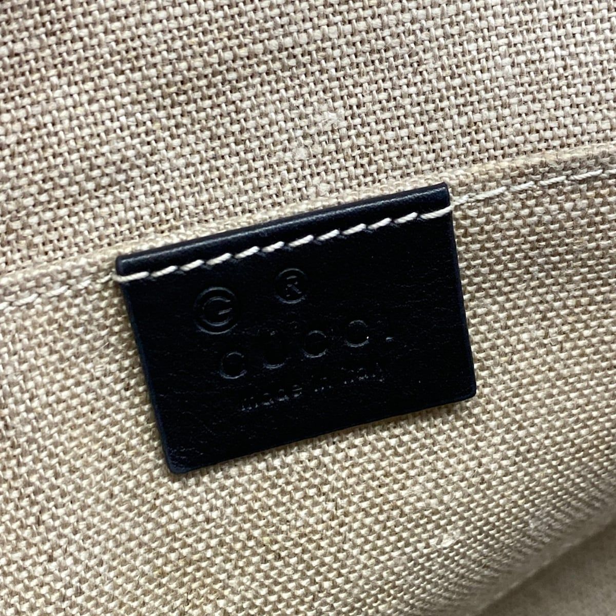 Gucci Handbag Micro Guccissima Black Leather — view 9