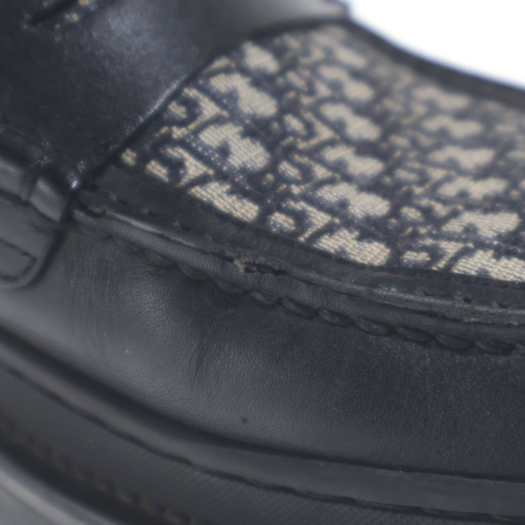 Dior Explorer Loafer Calf Jacquard Loafers Black — view 6