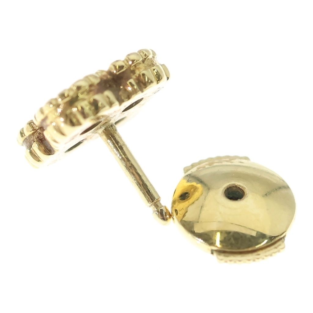 Van Cleef & Arpels Sweet Alhambra Onyx Earrings 18k Yellow Gold — view 6