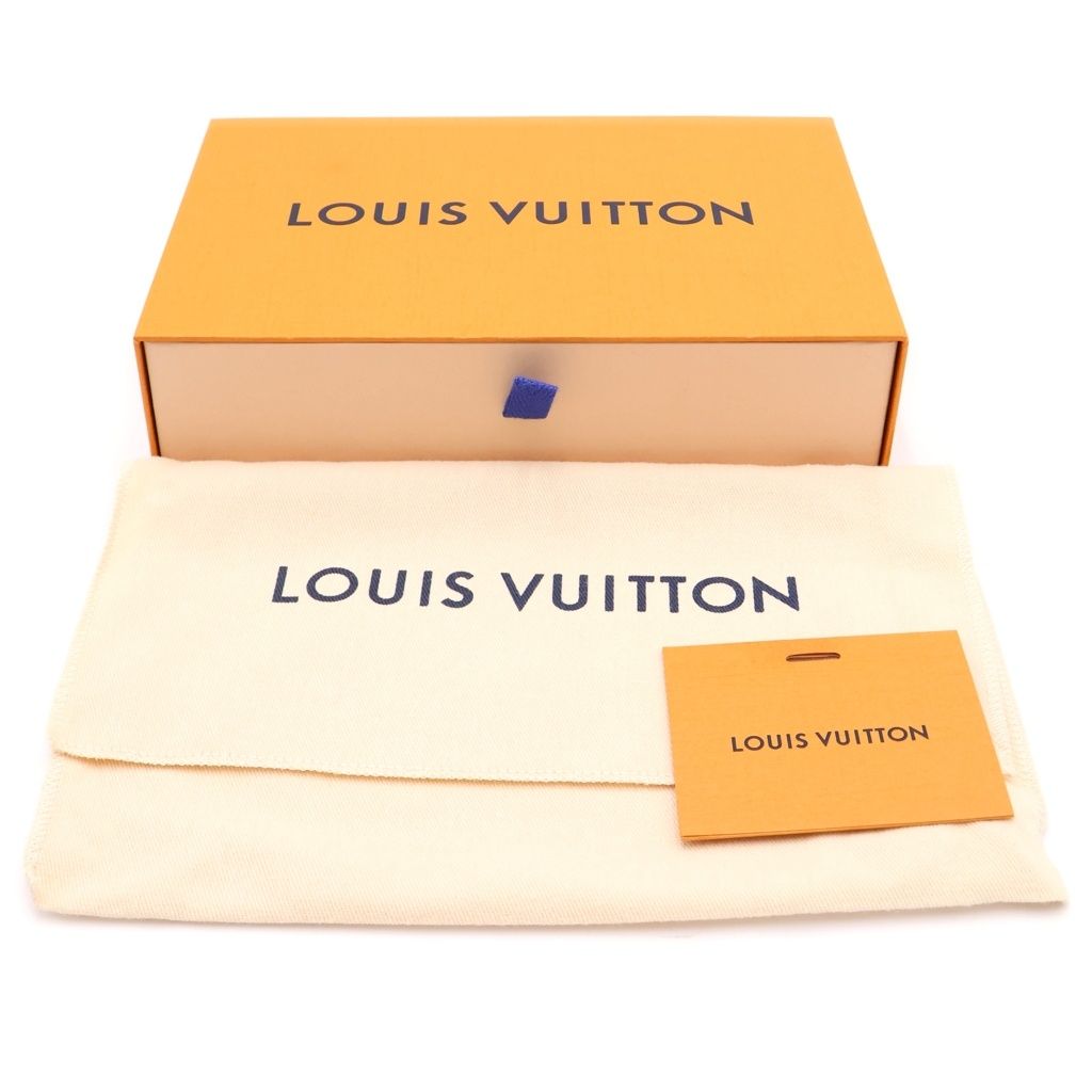 Louis Vuitton Lace Up Pouch Monogram Shadow Embossed Leather Shoulder Bag Black — view 6
