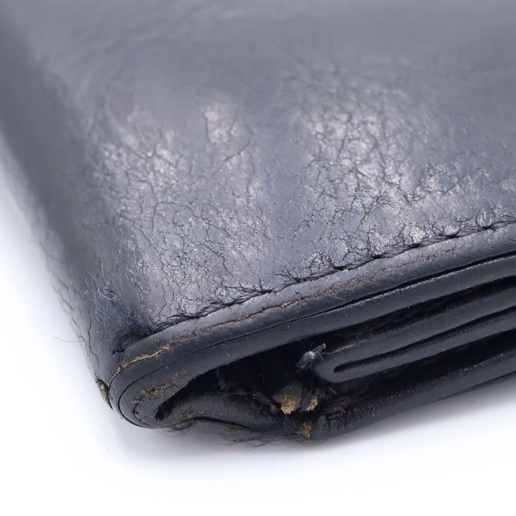 Chrome Hearts Cross Ball Button Leather Wallet Black — view 6