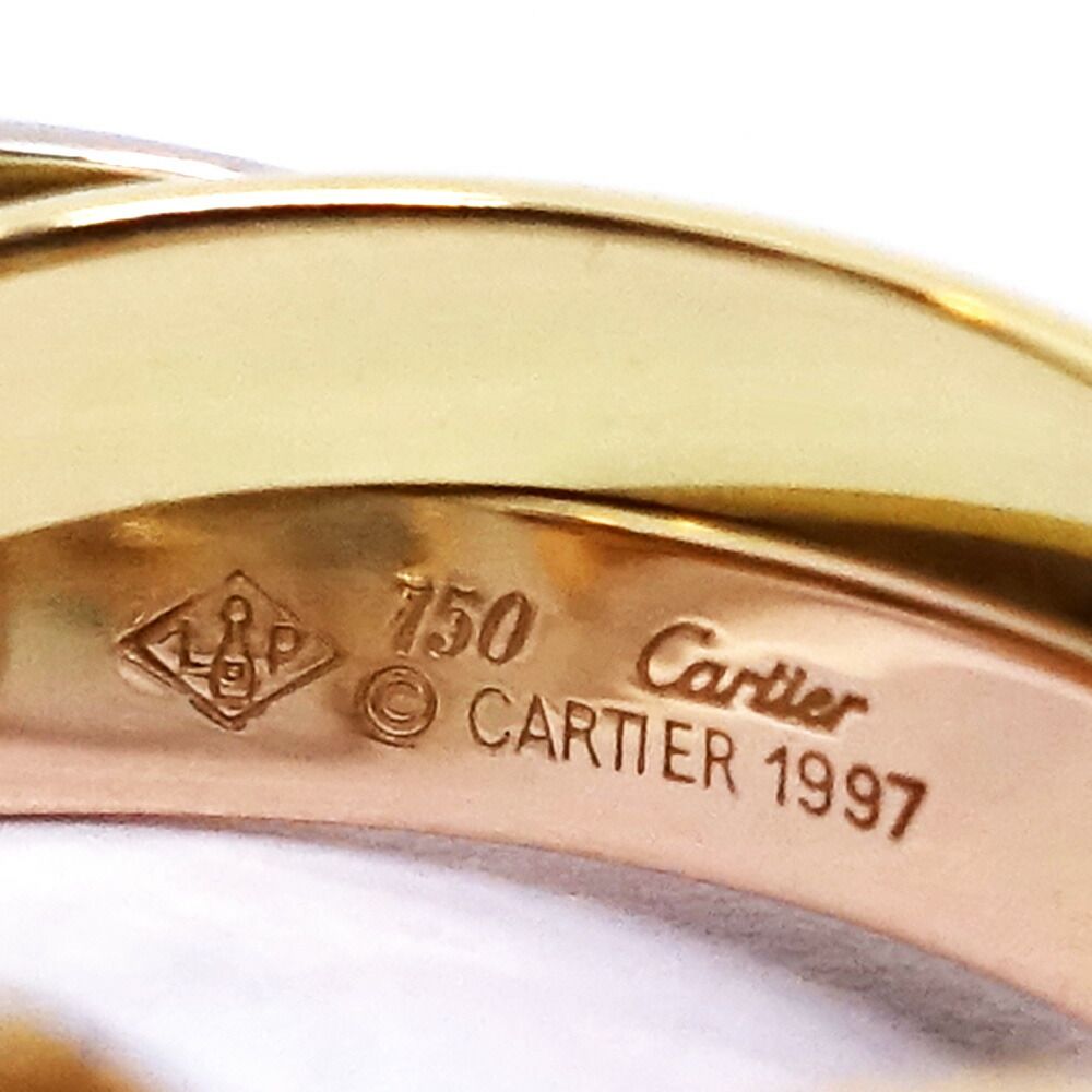 Cartier 18k Yellow Gold WG PG Trinity Earrings Bullion — view 9
