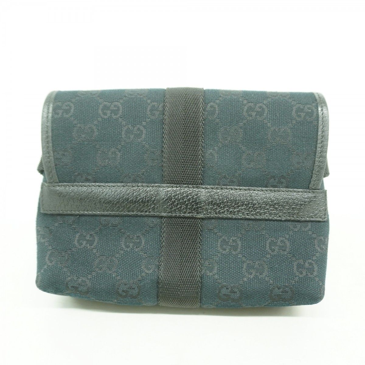 Gucci Waist Bag GG Canvas Black Silver — view 9