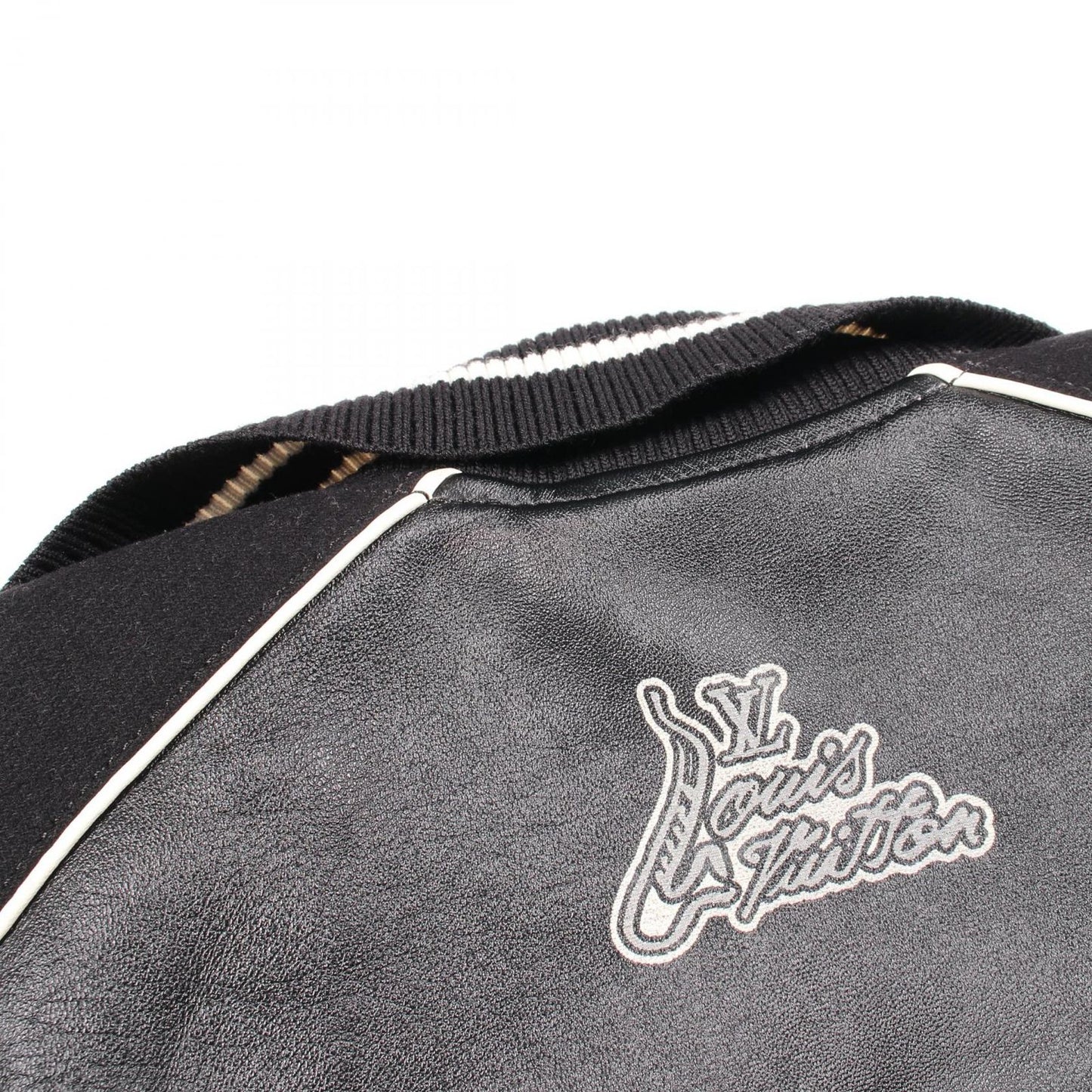 Louis Vuitton Jacket Logo cite Leather — view 9