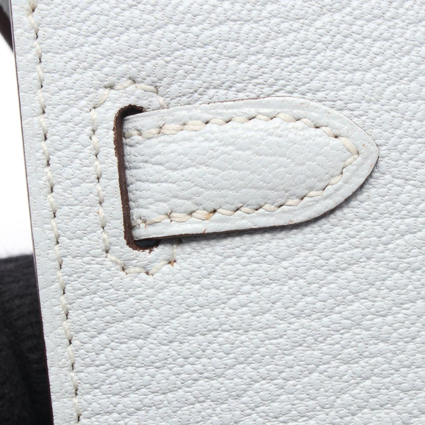 Hermes Shoulder Bag Kelly Tougo Blue Brum Leather Long — view 6