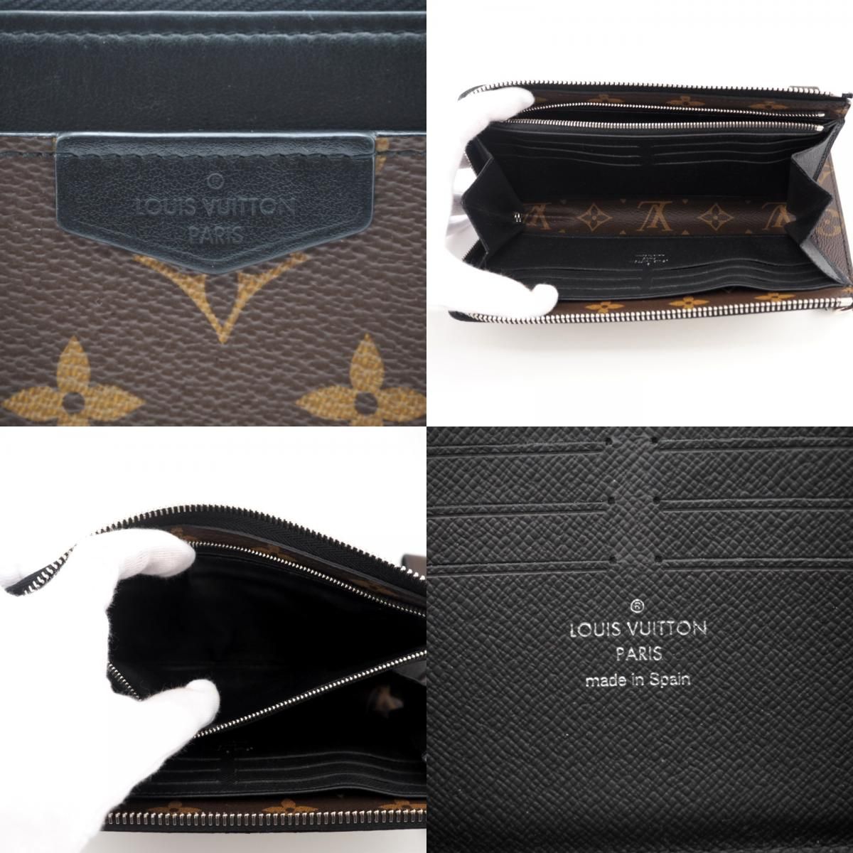 Louis Vuitton Zippy Dragonne Monogram Macassar Leather Wallet Brown — view 8