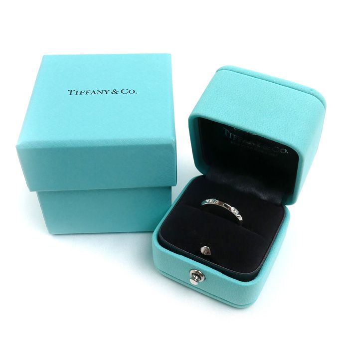 Tiffany & Co Platinum True Band Ring Diamond — view 8