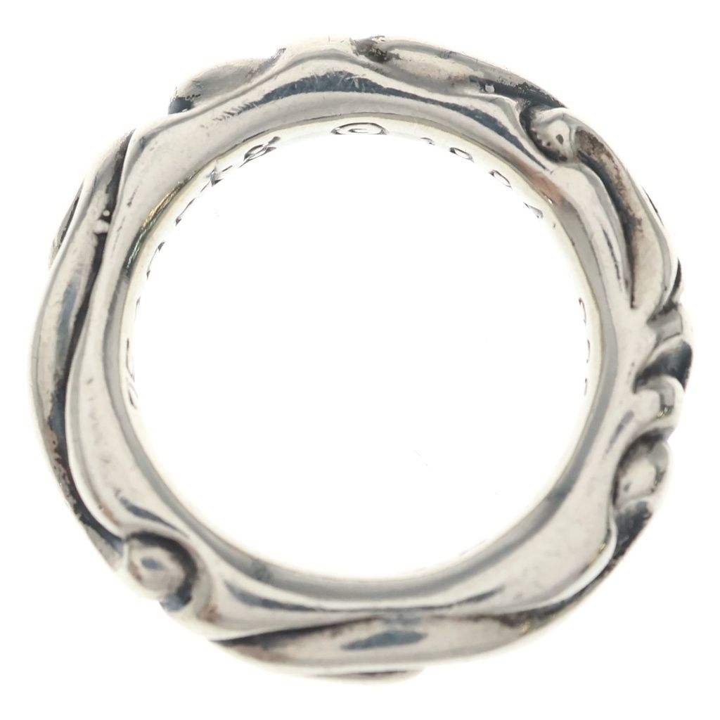 Chrome Hearts Scrl Band Scroll Ring Silver — view 6