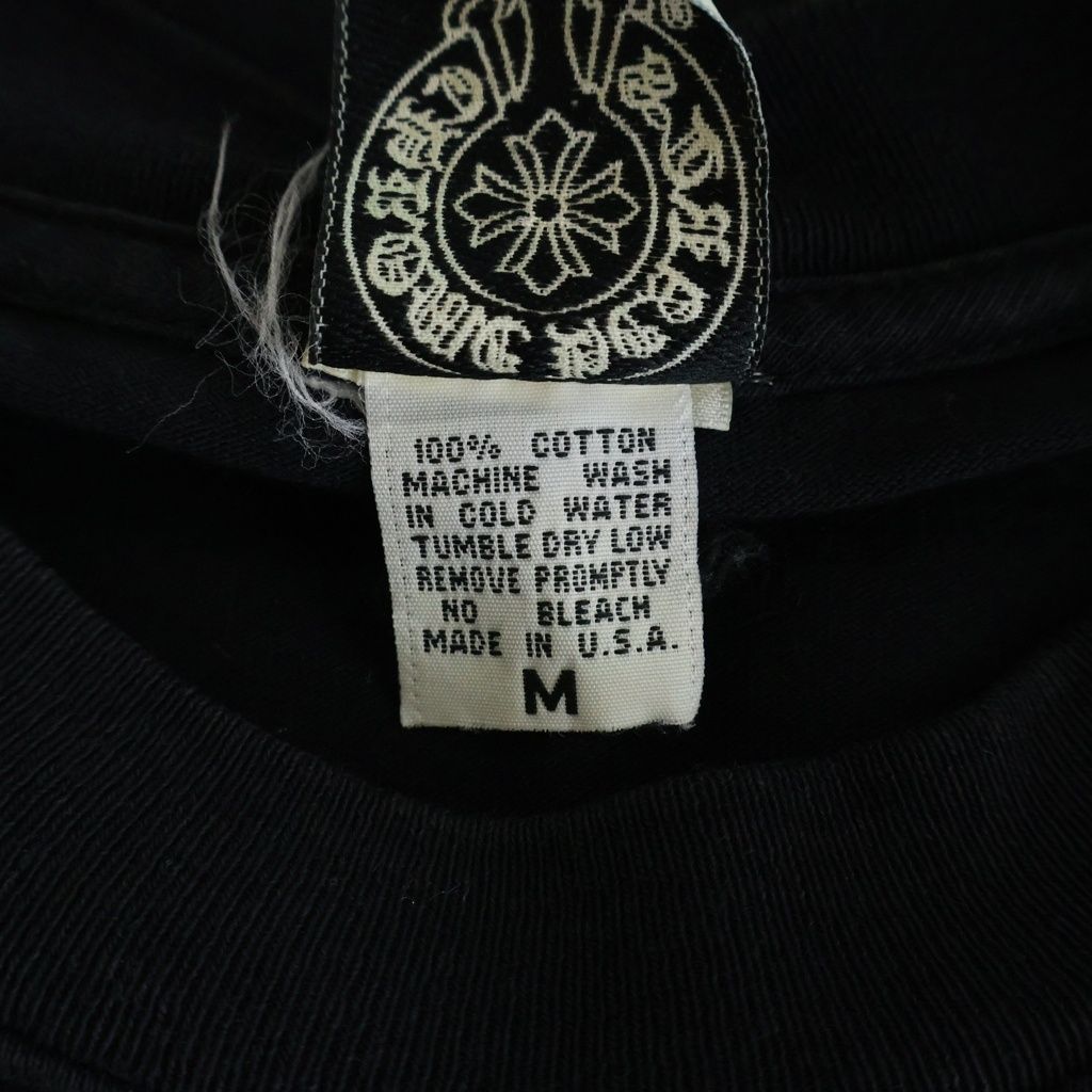 Chrome Hearts Vintage S Tee Back Cemetery Cross Horse Shoe Chest Pocket Print — view 8